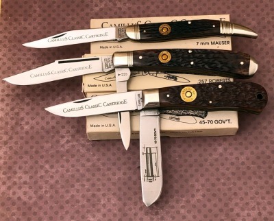 Trio of Bone Camillus Classic Cartridge