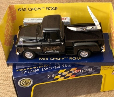 Case Die Cast 1955 Chevy Pickup Dale Earnhardt with Gray Bone Tiny Toothpick 610096 SS