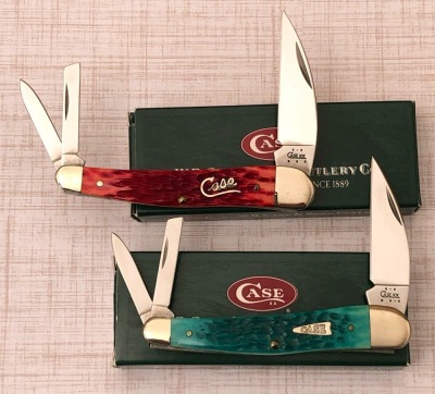 Pair of Case Seahorse Whittlers