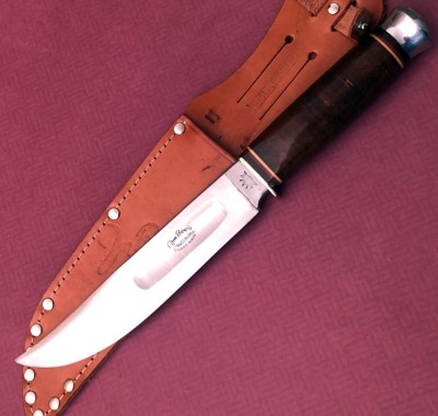 Carl Schlieper Eye Brand Jim Bowie Leather Hunter