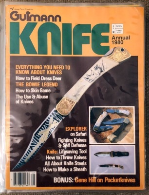 Binder with Gutmann Knife Annuals from 1980-1993