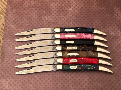 Seven Fight'n Rooster Tennessee 1994 Texas Toothpick Prototypes
