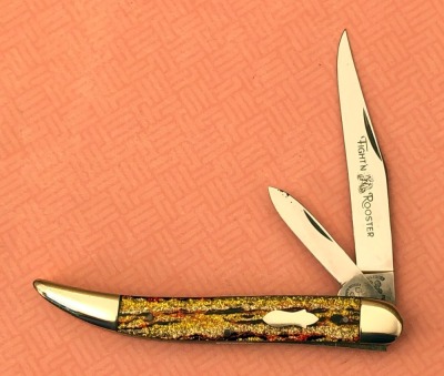 Fight'n Rooster Christmas Tree Two Blade Texas Toothpick