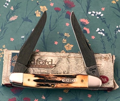 Case Damascus Stag Muskrat 1996