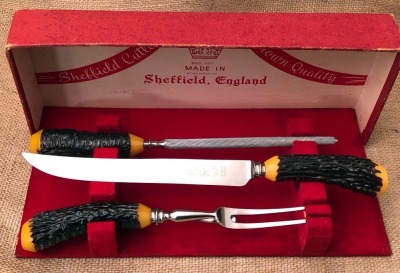 B. Thomas & Co Sheffield Carving Set