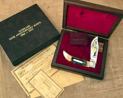Schrade Stag 75th Anniversary Clasp Knife