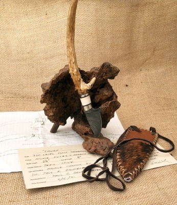 Daniel Winkler "Smurf" Forged Deer Spike Desk Knife - 2