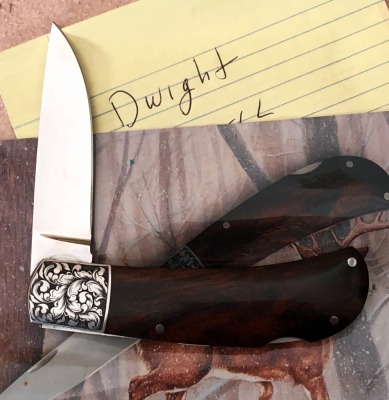 Dwight Towell Engraved Wood Lockback - 2