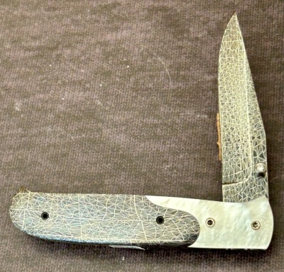 Loyd McConnell Damascus and Pearl Locking Liner