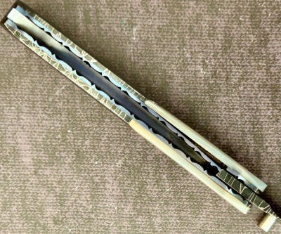 Loyd McConnell Damascus and Pearl Locking Liner - 4