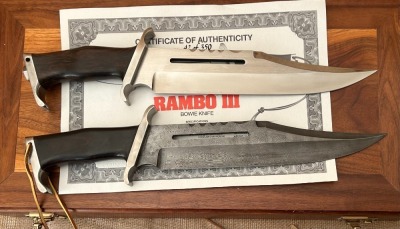Original Set of Hibben Handmade Rambo III Bowies - 4