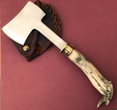 Jacobs Custom Crown Stag Hand Axe