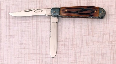 Allen Cates Stag Fileworked Trapper