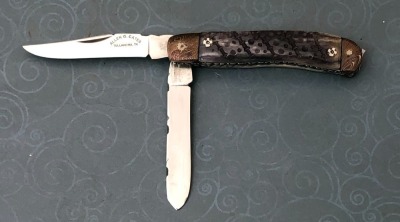 Allen Cates Gray Fileworked Bone Trapper