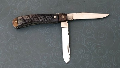 Allen Cates Gray Fileworked Bone Trapper - 2