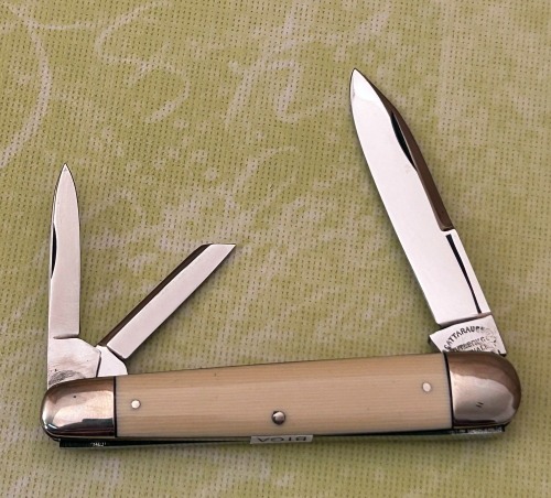Cattaraugus Exhibition Imitation Ivory Sleeveboard Whittler