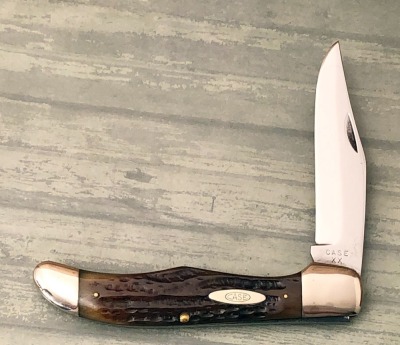 Case XX 6165 Green Bone Folding Hunter