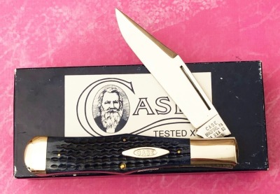 Case Classic 61050 Coke Bottle Blue Bone Folding Hunter