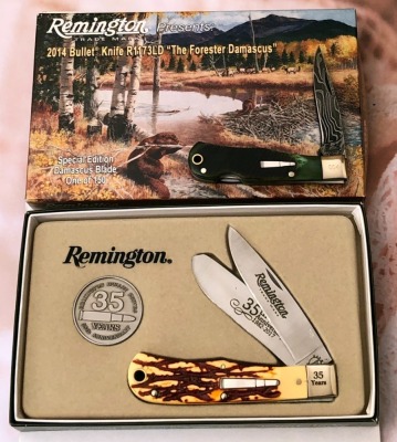 Pair of Remington Bullet Knife Gift Sets