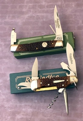 Two Remington Folders; Turkey Hunter and Trailhand