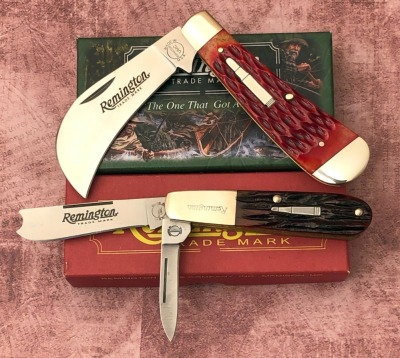 Two Remington Bone ; Hawkbill and Barlow