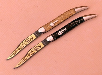 Pair of Fight'n Rooster Let the Good Times Roll Texas Toothpicks