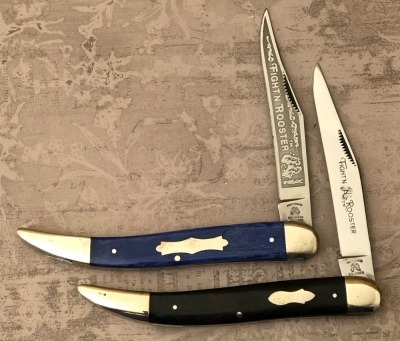 Pair of Fight'n Rooster Texas Toothpicks
