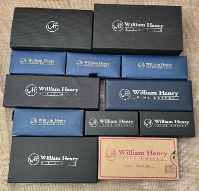 Twelve William Henry Empty Boxes