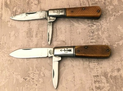 Pair of Two Blade Bone Vintage Russell USA Barlow's