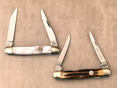 Pair of Muskrats; Boker and Bulldog Brand