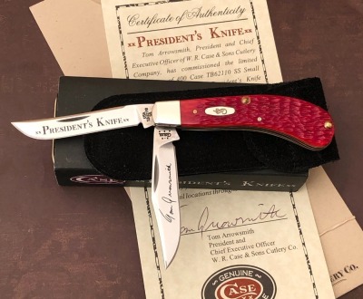 Case President's Old Red Bone Small Saddlehorn TB62110ss