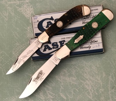 Case Bone Saddlehorn and Folding Hunter NKCA