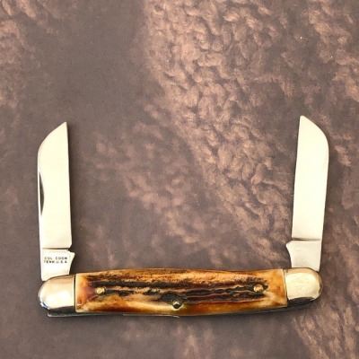 Colonel Coon Stag Two Blade Serpentine