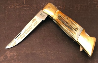 Colonel Coon Stag Lockback