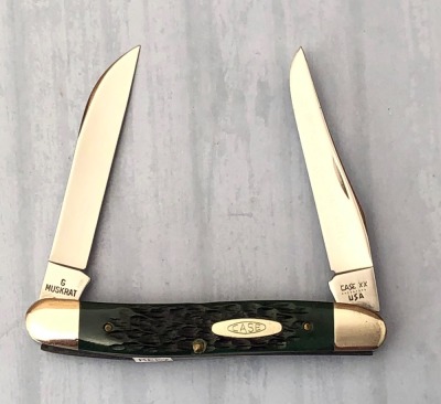 Case Green Bone Hawbaker's Special Muskrat 1981