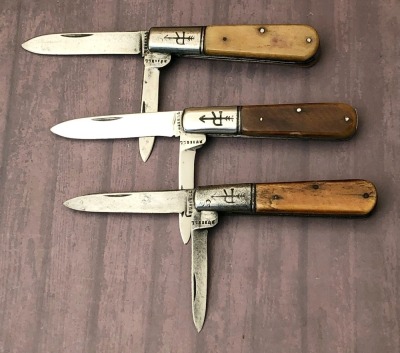 Three Vintage Russell USA Bone Barlow's
