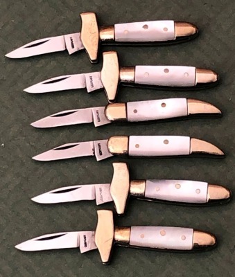 Six German Pearl Handle Miniatures