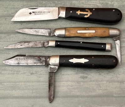 Frieder Herder, New England Knife Co, Excelsior Knife Co, and O.C. MFG Co Folders