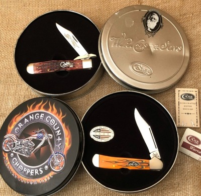 Case Bone Cheetah and Copperlock in Tins