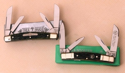 Hen and Rooster and Boker Tree Brand Bone Congress