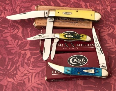 Trio of Case; Trapper, Peanut, and Med Toothpick