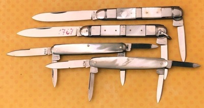 Four German Pearl Salesman Samples