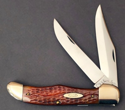 Case Tested Red Bone Folding Hunter