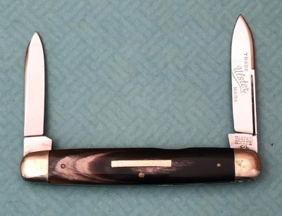 Ulster Knife Co Horn Handle Two Blade Pen Salesman Sample 21855X