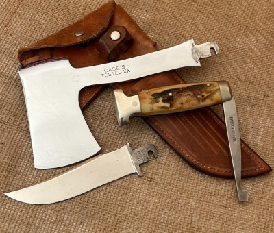 Case's Tested XX Deluxe Stag Knife and Axe Combo