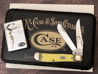 Case Limited Edition 3207 Mini Trapper and Zippo Lighter