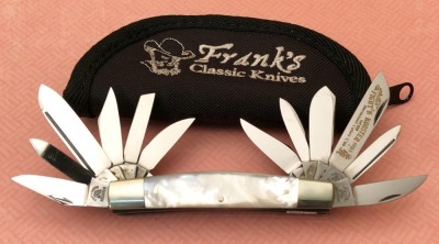Fight'n Rooster International Cutlery Club 1985 12 Blade Pearl Congress