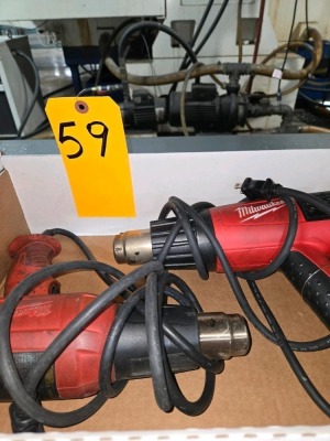 LOT MILWAUKEE HEAT GUNS
