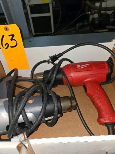 LOT MILWAUKEE & STEINEL HEAT GUNS