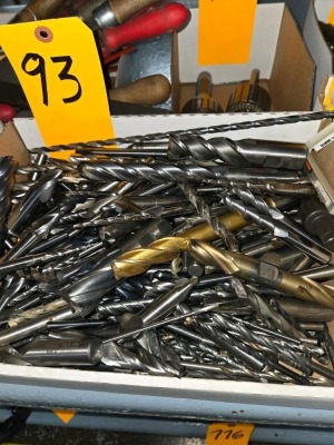 LOT ASSORTED END MILLS AND DRILL BITS